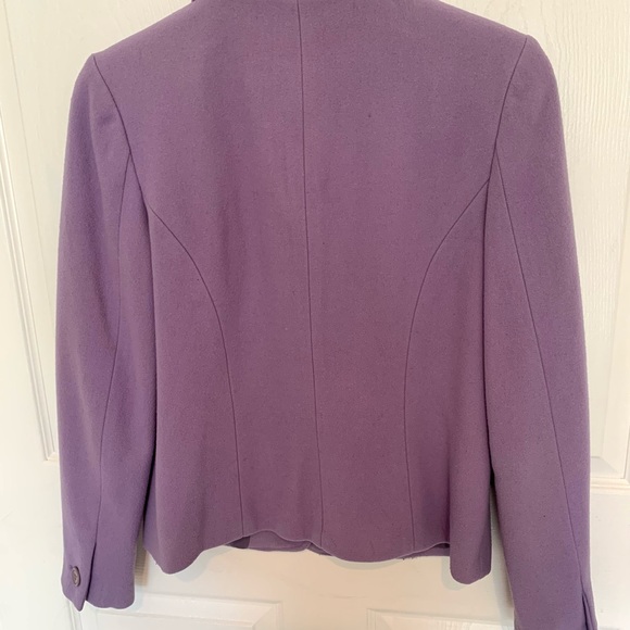Lavender (Light Purple) Nordstrom Wool Cashmere Blazer Lined - Picture 3 of 6